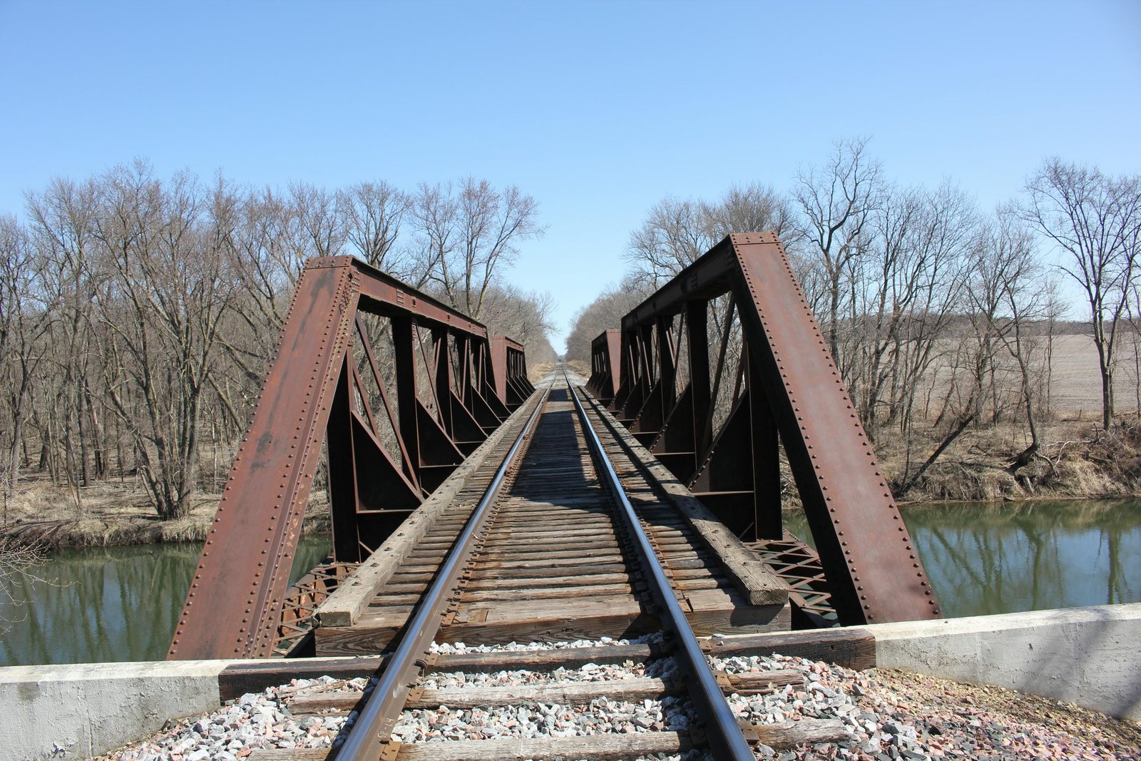 Looking north